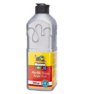 Nova Color Akrilik Boya 500Gr Gümüş