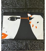 30X20 CM GÜZEL KADIN GÖRSELLİ ARMA DİKİŞ GİYİM AKSESUARI
