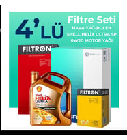 Filtron Suzuki Splash 1.2 Filtre Bakım Seti Shell Motor Yağlı (2010-2013) 4 Lü