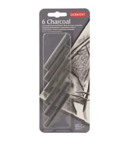 Derwent Compressed Charcoal Sıkıştırılmış Kömür Bloklar 6'lı Blister 