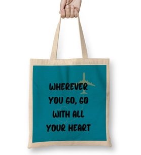funny Travel gift design lover-Trippin Wanderlust Journey Adventurer Vacation Bez Çanta Uzun Saplı