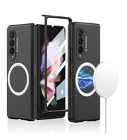 Samsung Galaxy Z Fold 3 Uyumlu Kılıf Wireless Şarj Özellikli Zore Kıpta M-safe Kapak