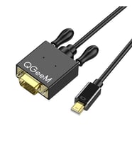 Yüksek Kalite Görüntü Aktarımı Sunan 1.83 Metre Uzunlukta VGA ve Mini DisplayPort Dönüştürücü Kablo (Siyah)