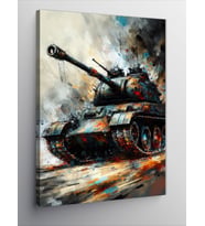 Kanvas Tablo Savaş Tankı
