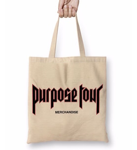 Justin Bieber Purpose Tour Bez Çanta Uzun Saplı