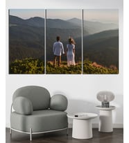 Kişiye Özel Yeni İş ,Ofis Hediyesi Fotoğraflı  Kanvas Tablo Üçlü  Set 30x50 cm