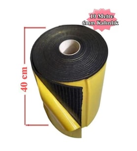 Araç Oto Ses Isı Yalıtım 40cmx10metre 6mm Yapışkanlı Kauçuk İzolasyon Malzemesi (Çok Renkli)