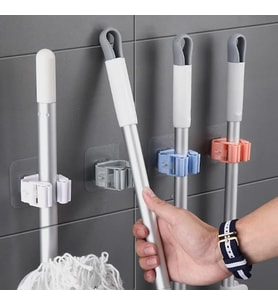 Yapışkanlı Mop Tutucu Seti 4 Adet