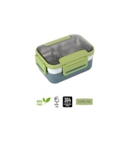 VAGONLIFE BL20182 PASLANMAZ ÇELİK YEMEK KABI - LUNCH BOX 2 KATLI 3 BÖLMELİ 1200 ML YEŞİL