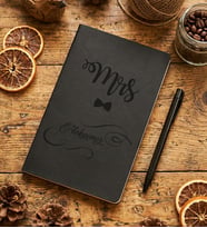 Kişiye Özel MRS Soyisim Defter Doğum Günü Hediyesi (Siyah)