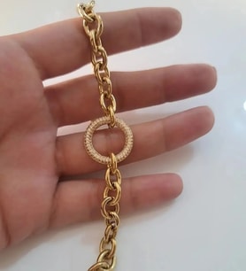 Taşlı halka bileklik