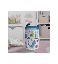 MEKTA HOME BEBEK VE ÇOCUK ODASI Sevimli Deniz Hayvanları Desenli Oyuncak Sepeti