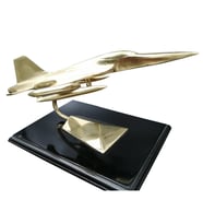 PiMarks Pirinç Döküm Masa Üstü  F104 Jet (Sarı)