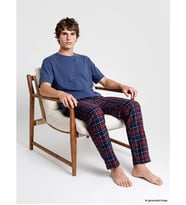 LC WAIKIKI Kırmızı Regular Fit Ekose Erkek Pijama Altı