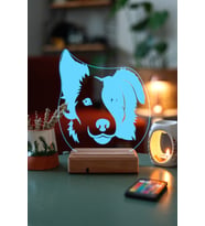 Köpek 3D 16 Renk Gece Lambası