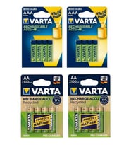 Varta 8 x 2100 mAh AA + 8 x 800 mAh AAA Şarjlı Pil (Yeşil)