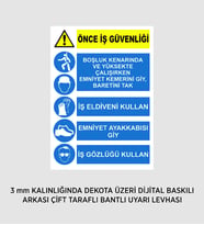 ÖNCE İŞ GÜVENLİĞİ-1- 25X37 CM