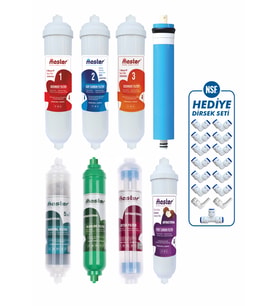 Master 12 Aşamalı Membranlı Su Arıtma Cihazı Filtre Seti
