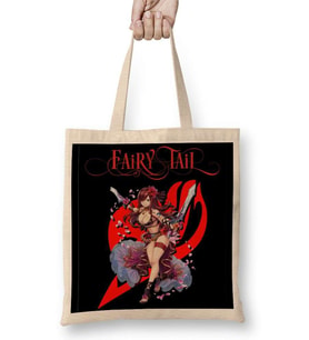 Fairy Tail Erza Scarlet Anime Bez Çanta Uzun Saplı