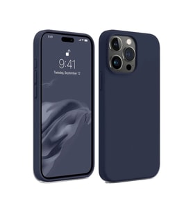 Apple iPhone 15 Pro Kılıf First Silikon - Lacivert