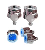 2.5 İNÇ KARE ANGELLI Bİ-XENON MERCEK BEYAZ ANGEL + BUZ MAVİ ŞEYTAN GÖZ