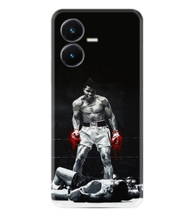Vivo Y22S Kılıf Resimli Desenli Baskılı Silikon Muhammed Ali 1369