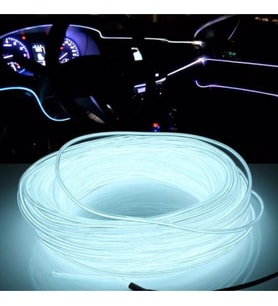 2 Metre 12V Beyaz İp Neon İp Led Araç İçi Neon Led