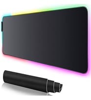 STORE Rgb Mouse Pad 80x30 Cm, 4 mm Kalınlık, Parlak Su Geçirmez Yüzey, Oyuncu Gaming XXL Mausepad