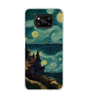 Poco X3 PRO / X3 NFC Uyumlu Van Gogh Tasarımlı Şeffaf Telefon Kılıfı