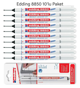Edding 8850 Montaj İşaretleme ve Marangoz Kalemi 10'lu Paket
