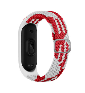 Xiaomi Mi Band 3 Uyumlu Kordon Örgü İşlemeli Yumuşak Hasır KRD-49 Kayış
