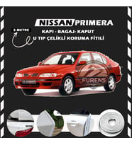 Nissan Primera Oto Araç Kapı Koruma Fitili 5metre Parlak Beyaz Renk