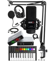 Midex Midi Paket-2 Stüdyo Ekipmanları Seti Ses Kartı Midi Klavye Mikrofon Kulaklık