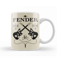 Fender Guitar 02 Kupa Bardak Porselen