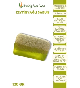 Kabak lifli Zeytinyağlı Sabun El Yapımı Doğal 120 gr