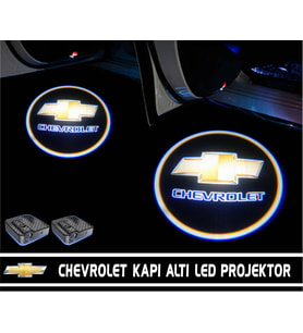 Chevrolet Araçlar İçin Pilli Kapı Altı Led Hayalet Logo
