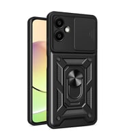 Samsung Galaxy A07 4g Pars Lens Yüzüklü Silikon - Siyah