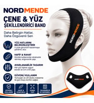Mey İthalat® Çene ve Yüz Şekillendirici Band - Ayarlanabilir V-Line Yüz Toparlayıcı Band - Cırt Cır