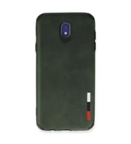 Samsung Galaxy J7 Pro / J730 Kılıf Loop Deri Silikon - Yeşil
