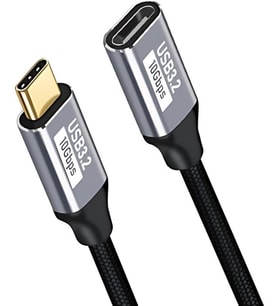 100W 5A 10Gbps Type C Uzatma Kablosu, Şarj, Data ve Görüntü Aktarmalı Çevirici Kablo
