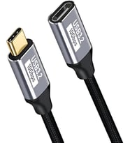 100W 5A 10Gbps Type C Uzatma Kablosu, Şarj, Data ve Görüntü Aktarmalı Çevirici Kablo