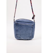 Kadın Çapraz Çanta Denim Kot Cepli Desenli Askılı Özel Seri 21x21 cm