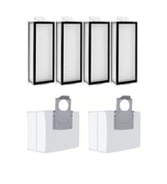 Roborock Q8 & Q8 Max Uyumlu 4 Adet Hepa Filtre 2 Adet Toz Torbası