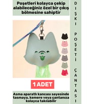 #KöpekTuvalet Evcil Hayvan Sevimli Figürlü Poşet Çıkış Bölmeli Tasma Bel Kemeri Sırt Çantası Kancalı