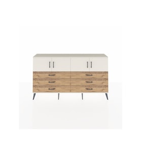 Arges Konsol 2 Raflı 6 Çekmeceli 4 Kapaklı 176x30x99 Aytaşı-Aytaşı/Çam