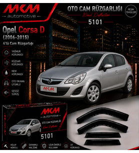 Opel Corsa D (2006-2015) 4'lü Mugen Cam Rüzgarlığı