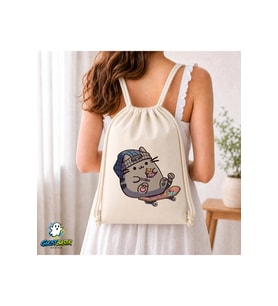 Pusheen Büzgülü Keten Çanta C249