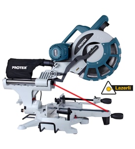 Proter PR 305 RADİAL 305 MM 2000 W KIZAKLI GÖNYE KESME MAKİNASI