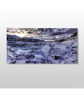 Karlı Zirve Kanvas Tablo 160x80cm (Karışık)