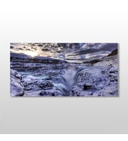 Karlı Zirve Kanvas Tablo 160x80cm (Karışık)